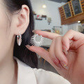 wholesale S925 Silver Fashion European and American Sunflower Unique Trendy Ins Style Design Earring Ear Clip-0-3