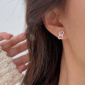 wholesale S925 Sterling Silver Minimalist Small Love Earrings Women Korean New Ins Style Heart-shaped Versatile Ear Studs-0-0