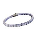 wholesale Silver Plated 18K White Gold, New High-Carbon Diamond Full Diamond Bracelet 4mm by Zhuozhifan Jewelry-0-4