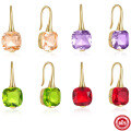 wholesale S925 Sterling Silver Fashion Luxury Gemstone Crystal Rhinestone Ear Hook Earrings-0-0