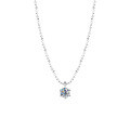 S925 Sterling Silver 05ct Moissanite Simple and Elegant Starry Necklace-0-3
