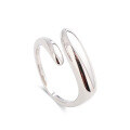 wholesale 925 Sterling Silver Minimalist Open Adjustable Stacking Ring for Women, Light Luxury and Unique Design with a Subtle Cold Tone Style for Index Finger-0-4