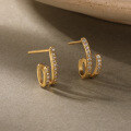 wholesale 925 Silver Cross-border Wholesale Women's Earrings,ins,。-0-1