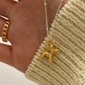 wholesale S925 Sterling Silver 3D Cartoon Balloon Dog Pendant Necklace for Women, Korean Dongdaemun New Style Delicate Collarbone Chain-0-0
