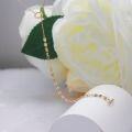 wholesale 10K Gold Y-Shape Necklace for Women, Shining Engraving Craft, Fashion Minimalist Chain, High-End Niche Design-0-2
