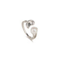 wholesale S925 Sterling Silver Baroque Freshwater Pearl Ring for Women, Small Batch Design with a High-End Feel, Personality-Enhancing Index Finger Ring-0-4