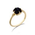wholesale 925 Silver Minimalist and Stylish Black Onyx Set, Japanese-style Ring Jewelry Vintage Gemstone Ring Accessories Wholesale-0-0