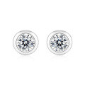 wholesale S925 Silver Moissanite Bubble Stud Earrings Minimalist Silver Jewelry Earrings Source Factory Large Quantity Ready Stock Wholesale-0-5