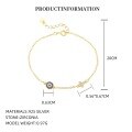 wholesale S925 Sterling Silver Evil Eye Bracelet For Women,。-0-7