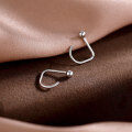 wholesale 925 Sterling Silver Bean Stud Earrings For Women-0-3