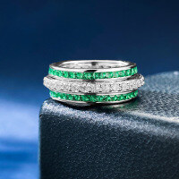 wholesale Metal material, Mu Jing Jewelry newLazada best-selling new product-R604 Rose Red No. 8