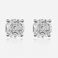 Silver 925 Rose-Cut Flash Diamond Stud Earrings, Wholesale-0-3