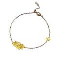 wholesale S925 Silver Gold-Tone Floral Bracelet for Women, Zhuzhuofan Jewelry Live Stream New Style Cross-Border Hot Seller-0-4