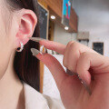 wholesale S925 Sterling Silver Korean-style Minimalist Wheat Ear Design Earrings, Versatile and Elegant Ear Clips for Women-0-2
