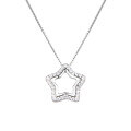 wholesale S925 sterling silver cross-border new trendy star personality pendant with diamond zirconia collarbone chain for women-0-4