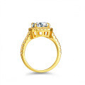S925 Silver 3ct Emerald-Cut Moissanite Ring for Women-0-1