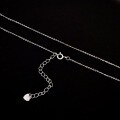 wholesale S925 Sterling Silver Versatile Fashion Minimalist Cross O-Ring Lip Chain Water Wave Single Chain Bare Chain Collarbone Chain Wholesale-0-8