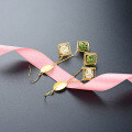 wholesale Metal material first: S925 Sterling Silver with antique gold plating, imitation jade earrings New Chinese style national trend earrings, lightweight luxury long ear threads-0-2
