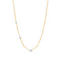 S925 Silver Super Sparkling Tilted Teardrop Moissanite Necklace-0-5
