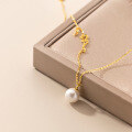 wholesale 925 Sterling Silver Elegant Single Shell Pearl Synthetic Pearl Minimalist Necklace Luxe High-end Ins Women's Choker D8435-0-3