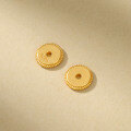 wholesale Gold-plated 925 silver sheet bead spacers for handmade DIY jewelry accessories-0-2