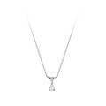 wholesale S925 silver Nalan geometric temperament necklace for women, Japanese and Korean style small fresh faceted water drop tassel neck accessory D9002-0-4