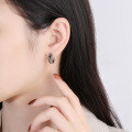 wholesale S925 Sterling Silver Retro Vintage Feather Ear Cuff Earrings, Unisex Hong Kong Style Streetwear-0-3