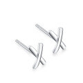 wholesale Sterling Silver S999 Ear Piercing Earrings for Women, Pure Silver Small and Mini Double-ended Ear Studs, Cartilage Ear Studs, Minimalist Ear Piercing Needle Ear Accessories-0-26