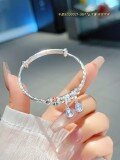 wholesale 999 Sterling Silver Bracelet for Big Kids, Girl Student's Birthday Gift with Design Sense-0-33