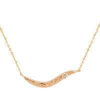 wholesale S925 Sterling Silver Summer New Jewelry Arc-shaped Niche Design Pendant Necklace Factory Supply-Zircon Curved Necklace>925 Silver