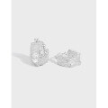 wholesale S925 Sterling Silver Korean Version Ins Original Niche Design Minimalist Aesthetic Versatile Textured Ear Clips for Women-0-0