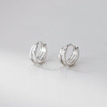 wholesale S925 Sterling Silver Fresh and Sweet Ins Style Niche Design Exquisite Double Layer Engineered Ear Clasp M06694-0-2