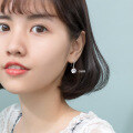 wholesale S925 Sterling Silver Nalan Earrings for Women, Korean Style Small Fresh and Simple Sweet Single Diamond Ear Drop Hook Ear Jewelry G2974-0-3