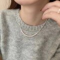 wholesale 990 Sterling Silver Natural Pearl Pendant Necklace For Women-0-4