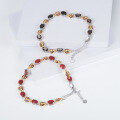 wholesale S925 Silver Designer-Exclusive Red Agate Insect Bracelet with Premium Aesthetic, Featuring Natural Gemstone Inlay-0-3