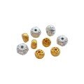 wholesale Gold-plated 925 ancient silver fittings, rhinestone, pig intestine spacer beads, pumpkin beads, DIY crystal bracelet accessories-0-4