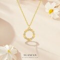wholesale S925 Sterling Silver New Women's Floral Collar Necklace, Luxury Crystal Zirconia Flower Chain Wholesale-0-0