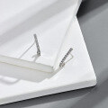 wholesale 925 Sterling Silver Plated with White Gold, European and American Fashion Wax Set Zircon Ear Studs, Simple and Versatile Women's Earrings, Factory Stock-0-3