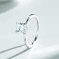 18K Gold Plated Sterling Silver 1ct Moissanite Four-Prong Classic Ring-0-2