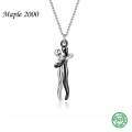 wholesale 925 Sterling Silver Lovers Embracing Pendant Necklace, an Amazon best-selling emotional jewelry-0-17