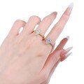 wholesale S925 Silver Retro Knot Twist 6*12 Marquise Ring Vintage Light Luxury Live Cross-Border-0-4