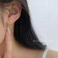 wholesale S925 Sterling Silver Fresh Sweet Ins Style Niche Design Polished Small Flower Ear Studs M05789-0-1