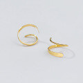 wholesale 925 Sterling Silver Minimalist Spiral Earrings Studs, Ins Style Small and Unique Design Ear Jewelry for Women G4026-0-3