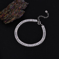 Sterling Silver Pearl Bead Cubic Zirconia Bracelet, 2025 New Women's Gift-925 Silver YSM-3838