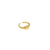 wholesale S925 Sterling Silver 411 Korean Version Ins Minimalist Micro-Inlaid Zirconium Ring for Women, Versatile Band-JT411 18K Gold [No. 14/Adjustable]  Opening adjustable