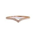 wholesale S925 silver new V-shaped stacking ring for women, wedding band, minimalistins style-0-4