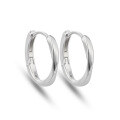 wholesale 925 Sterling Silver Moebius Ear Clips for Women, Small Niche Design, New Trendy Minimalist Ear Hoops Studs High-End Earrings-0-4