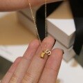 wholesale 18K Gold Plated S925 Sterling Silver Minimalist Diamond-Encrusted Initial Letter Pendant Necklace for Women-0-1