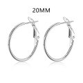 wholesale S925 sterling silver INS-style high-end minimalist fashion glossy designer plain earrings wholesale-0-6