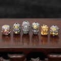 wholesale Gold-Plated S925 Ancient Silver Gilded Fire Bodhi Gold-Swallowing Beast Vajra Elephant God Garuda Lucky Bead DIY Bracelet Accessories-0-1